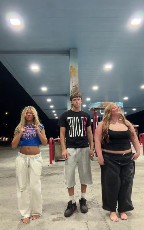 Cover of @urfavgingy.69's TikTok video: the best trio @macey @jordanebert #utah#fyp#gasstation#maverik#dance