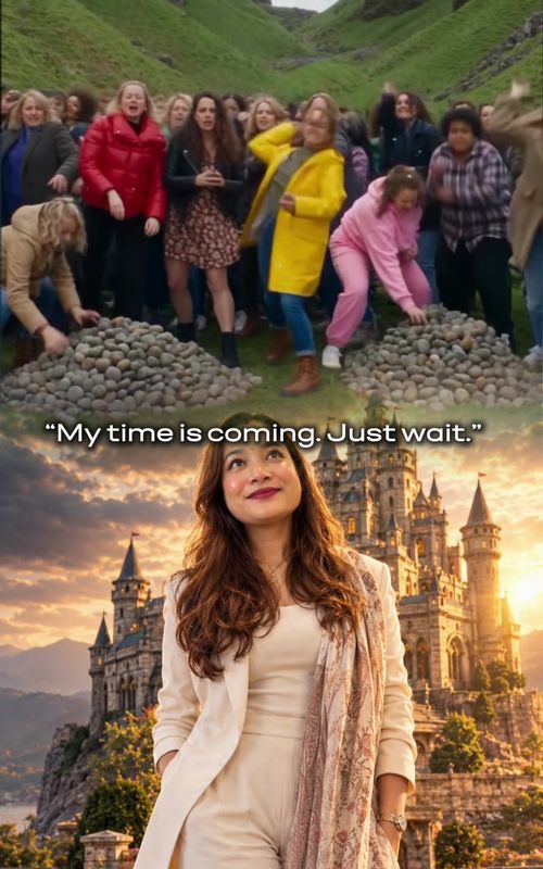 Cover of @maamuchori's TikTok video: Keep throwing stones at me. One day, I’ll use those very stones to build my castle है त 😊💁🏼‍♀️