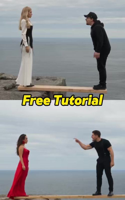 Cover of @xiomarlesjosephle's TikTok video: how to do the "one step to the end" trend? super easy capcut template trend! just prepare two photos of a guy and a girl, follow the steps and generate your vid