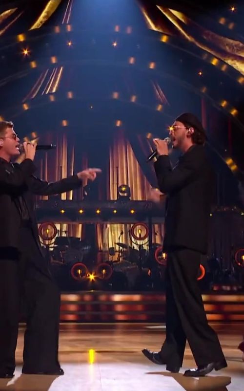 Cover of @antoniocipriano_'s TikTok video: #strictly the biggest @Jamie Miller fan. thanks for letting me tag along bestie 🕺🏻❤️ #strictlycomedancing #babydoll #1