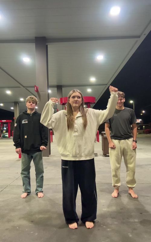 Cover of @cooolchase's TikTok video: We’re still learning @Mia McCoy @￶ ￶ #utah #maverick #gasstation #fyp #dance